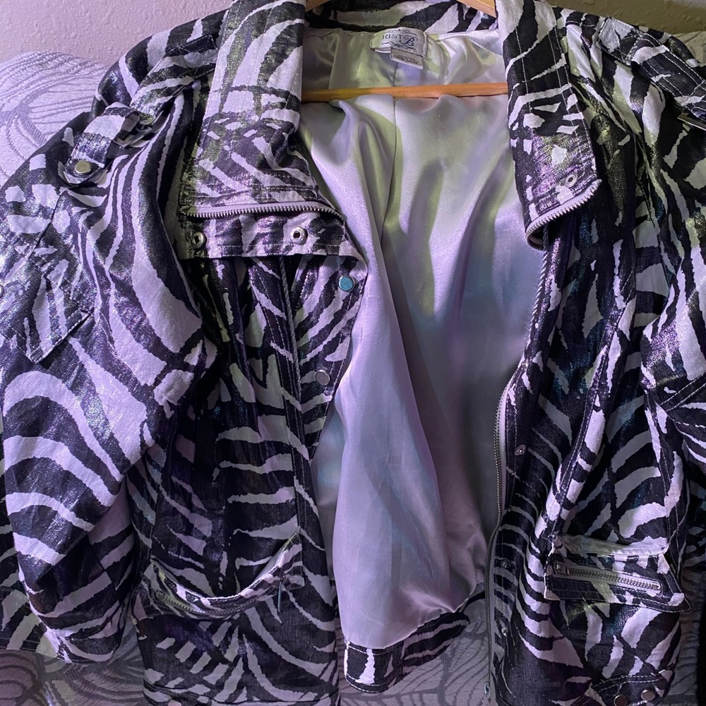 Stunning unique Zebra print jacket